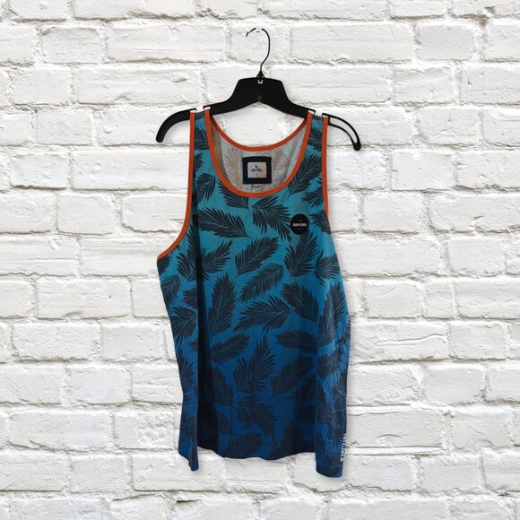 Rip Curl Palm Print Tank Top | Men’s Size M - Picture 1 of 3